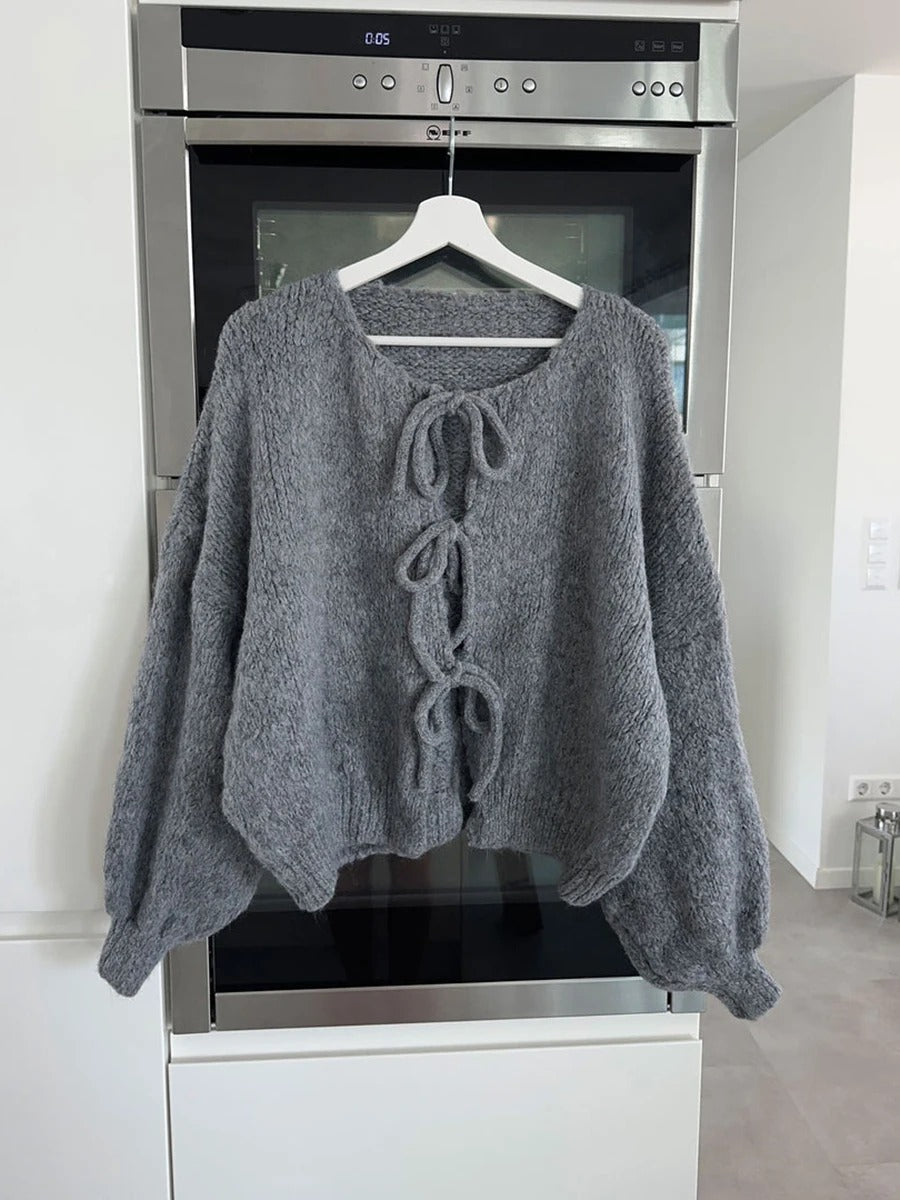 Amanda™ – Knit Cardigan with Front Tie