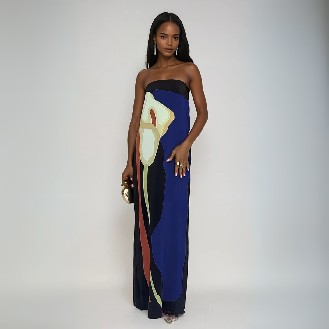 Mila™ - Long printed dress