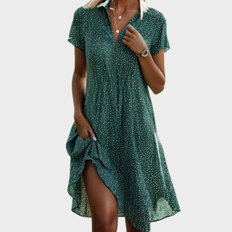 Juliette™ | Robe Midi à Pois